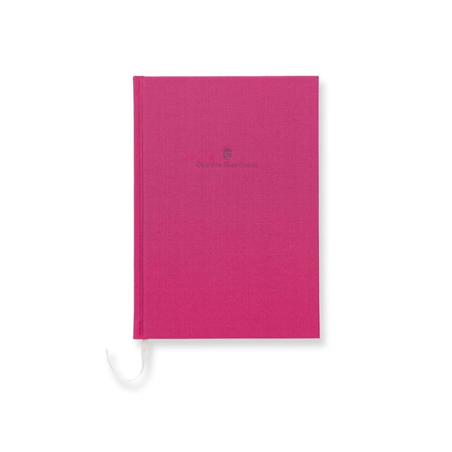 Graf-von-Faber-Castell - Caderno com capa de linho A5 Rosa Eléc.