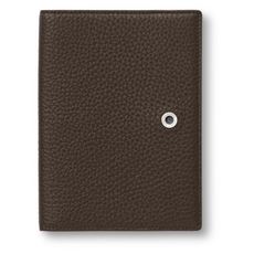 Graf-von-Faber-Castell - Capa de passaporte em caxemira, Marrom Escuro