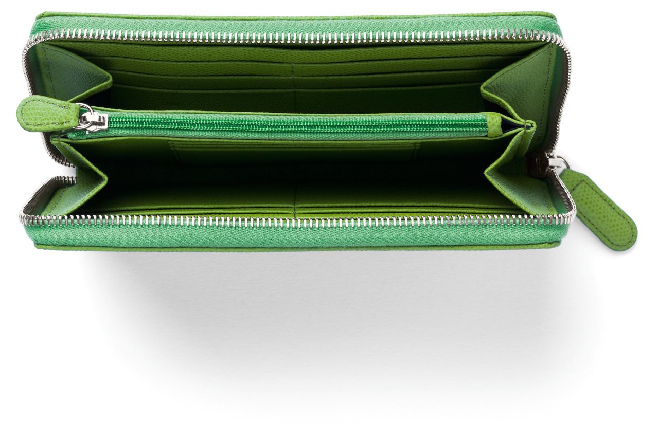 Graf-von-Faber-Castell - Carteira feminina Epsom com zíper, Verde Viper