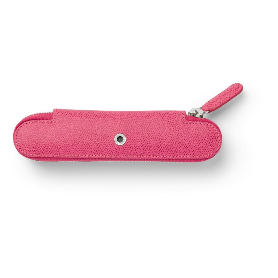 Graf-von-Faber-Castell - Estojo padrão para 1 caneta com zíper Epsom, Eletric Pink