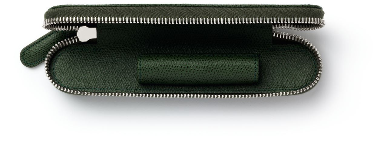 Graf-von-Faber-Castell - Standard case for 1 pen with zipper Epsom, Olive Green