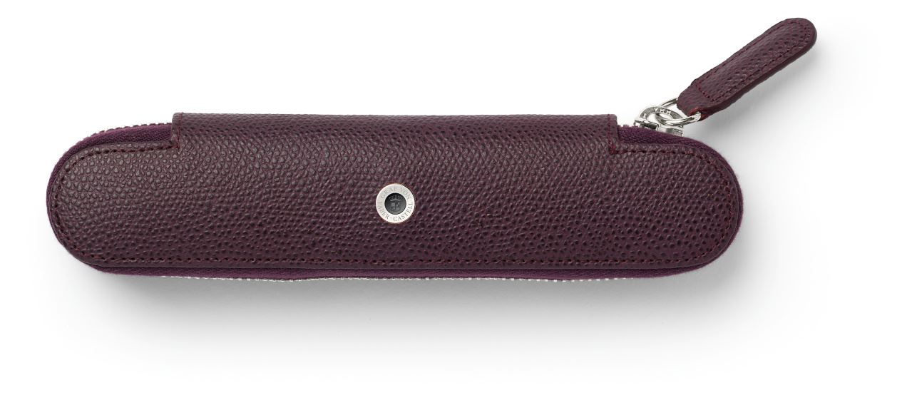 Graf-von-Faber-Castell - Estojo padrão para 1 caneta com zíper Epsom, Azul Violeta