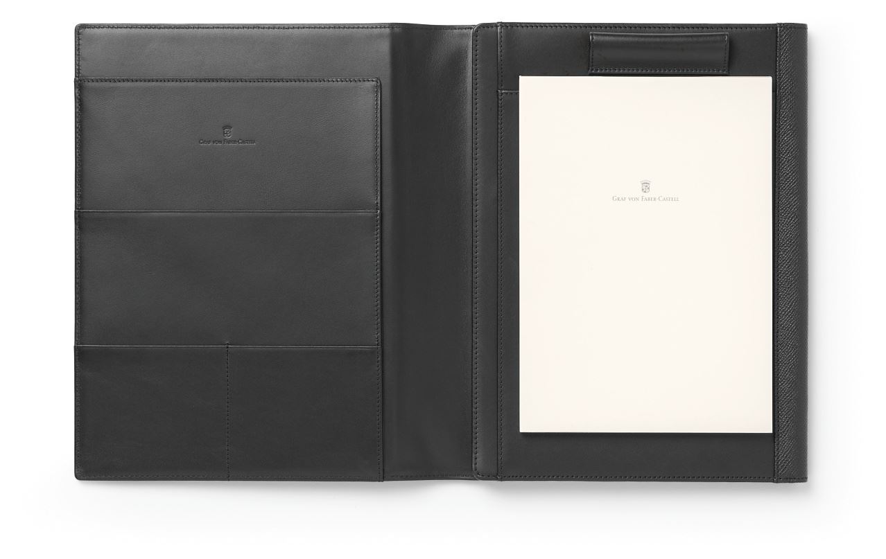 Graf-von-Faber-Castell - Bloco de notas com capa para tablet, tamanho A5 preto