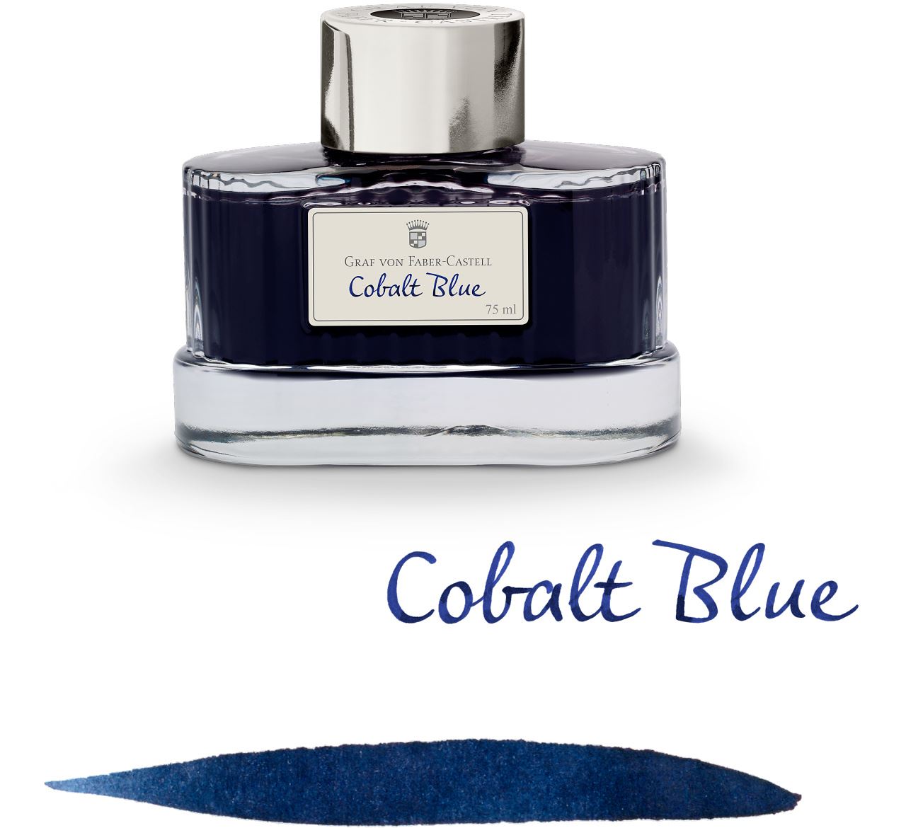 Graf-von-Faber-Castell - Frasco de tinta na cor Azul Cobalto, 75ml