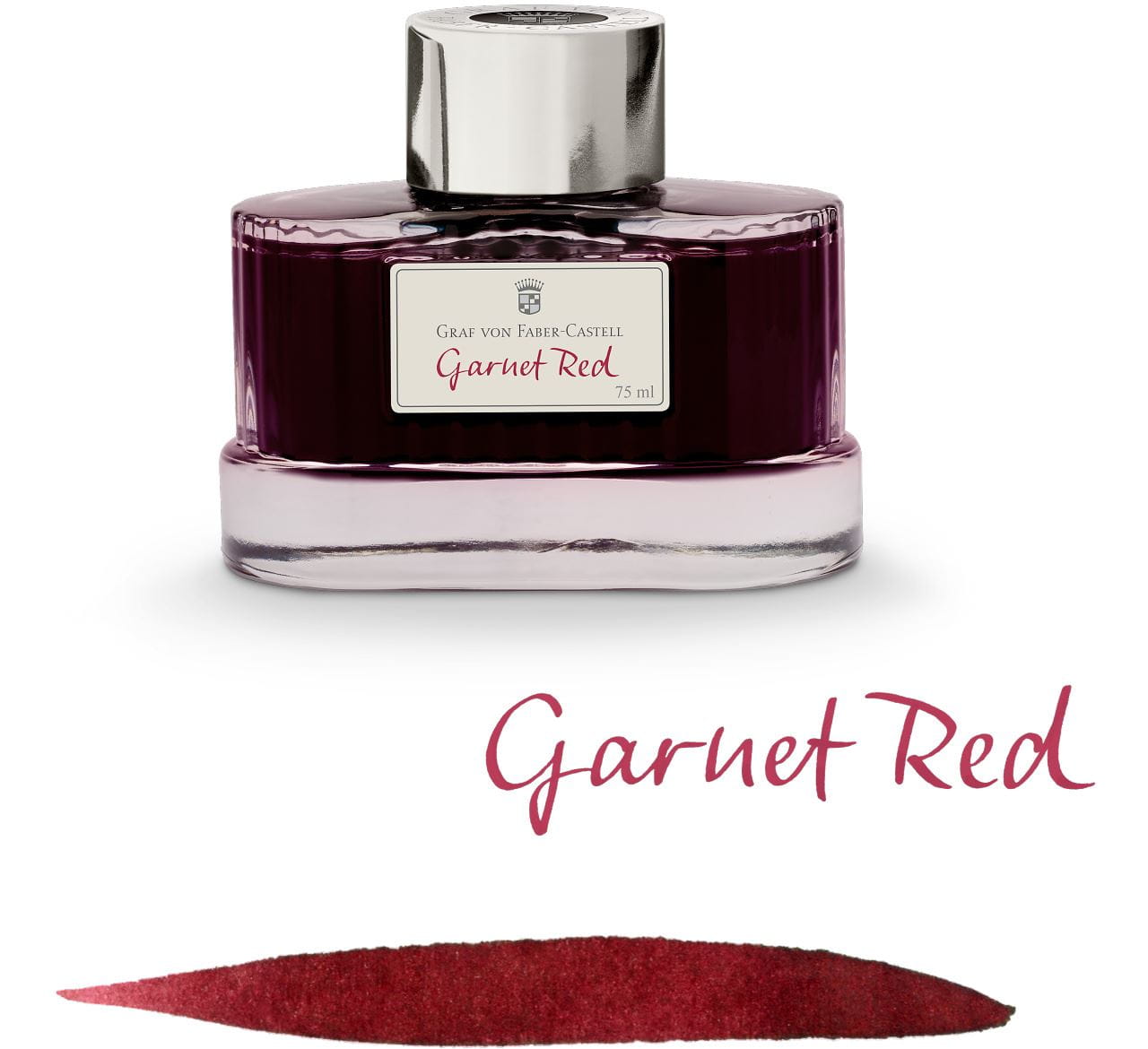 Graf-von-Faber-Castell - Frasco de tinta na cor Vermelho Granada, 75ml