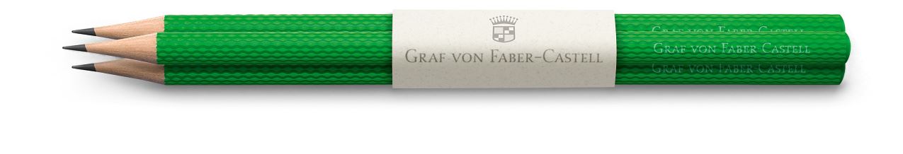 Graf-von-Faber-Castell - 3 Lápis Guilloche, Verde Viper