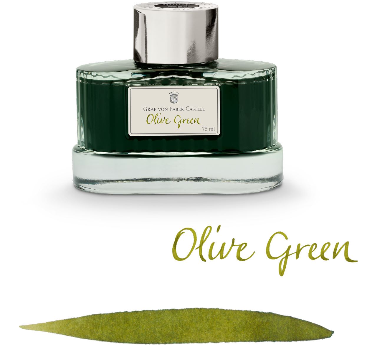 Graf-von-Faber-Castell - Frasco de tinta olive green 75ml