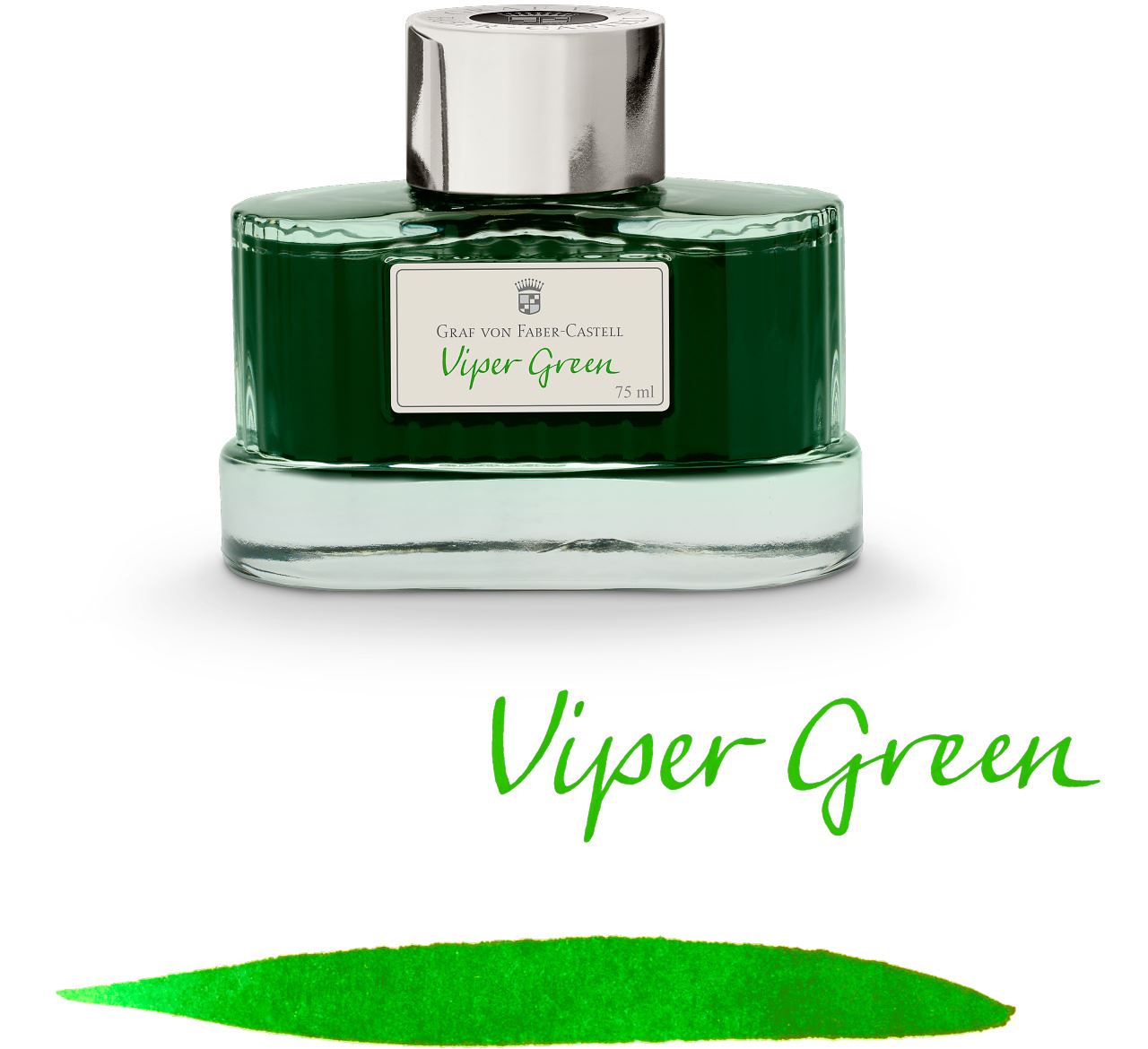 Graf-von-Faber-Castell - Frasco de Tinta na cor Verde Viper 75ml