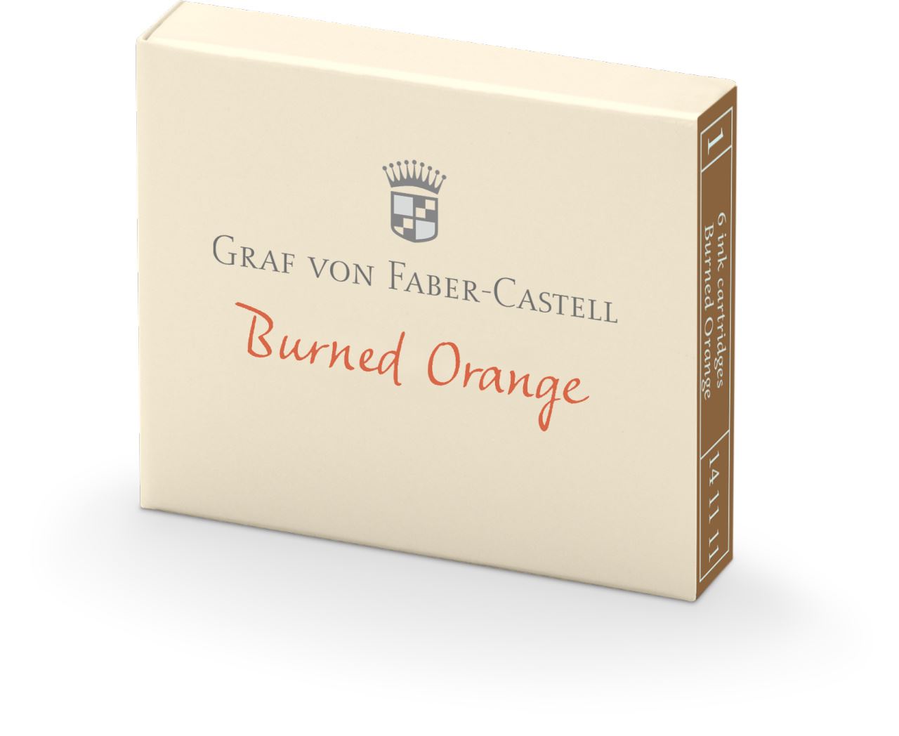 Graf-von-Faber-Castell - 6 Cartuchos de tinta na cor Laranja