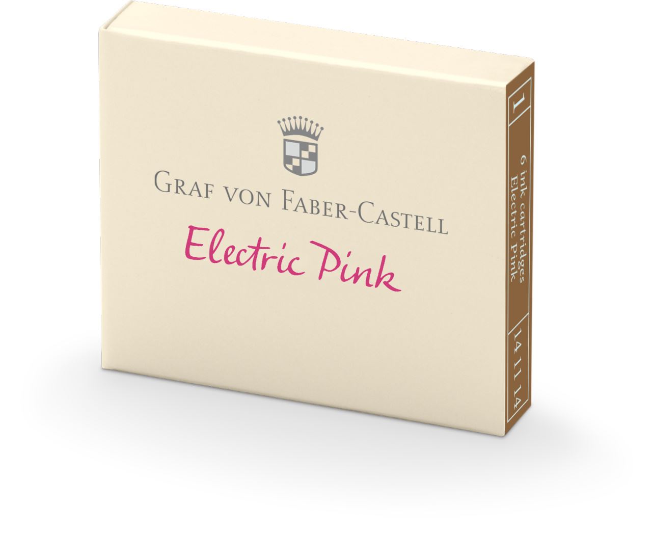 Graf-von-Faber-Castell - 6 Cartuchos de tinta na cor Pink