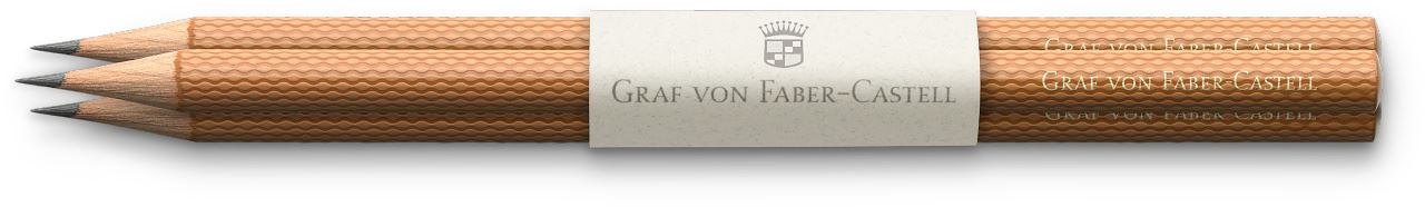 Graf-von-Faber-Castell - 3 Lápis Guilloche, Marrom