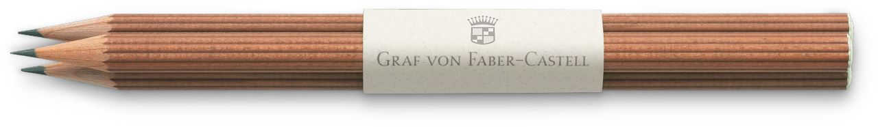 Graf-von-Faber-Castell - 3 lápis de grafite, marrom