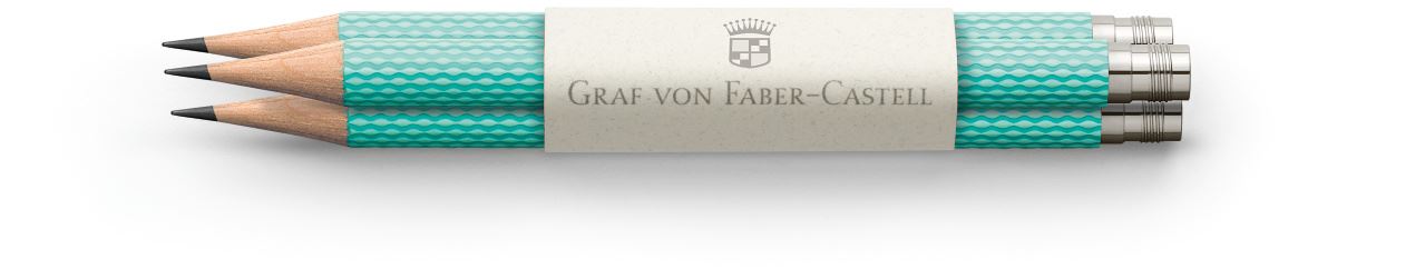 Graf-von-Faber-Castell - 3 Lápis de Bolso No. V, Turquesa