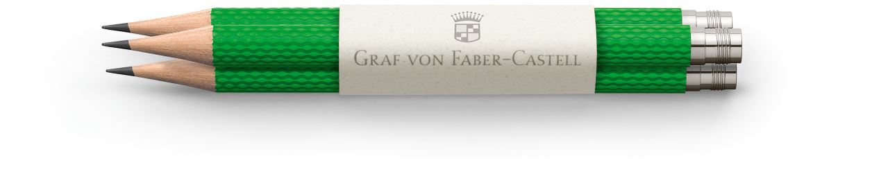 Graf-von-Faber-Castell - 3 Lápis de Bolso No. V, Verde Viper
