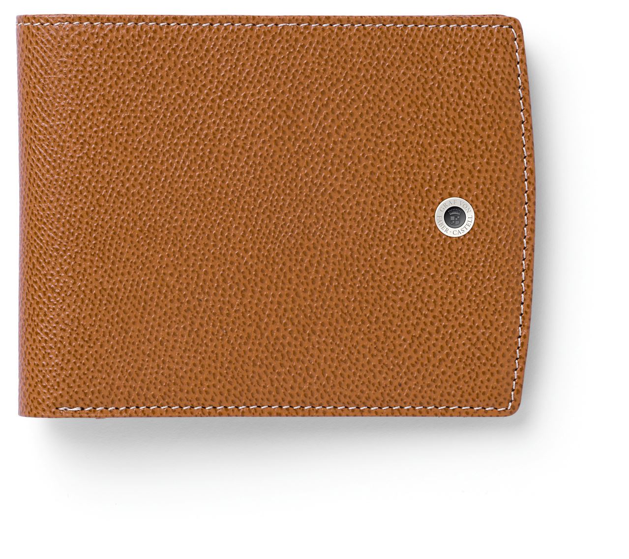 Graf-von-Faber-Castell - Porta cartão de crédito formato horizontal, marrom granulado