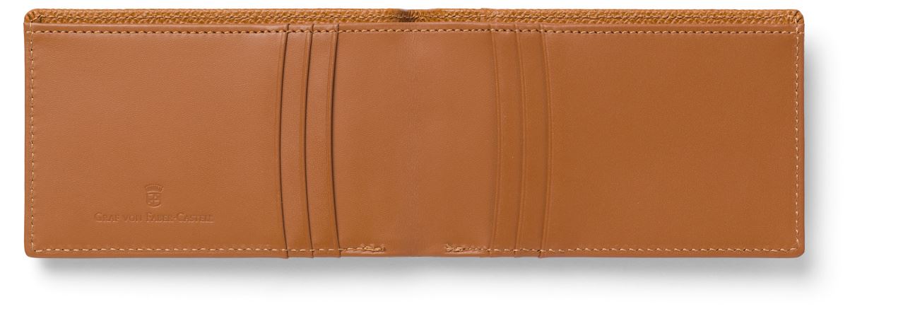 Graf-von-Faber-Castell - Porta cartão de crédito pequeno, marrom granulado