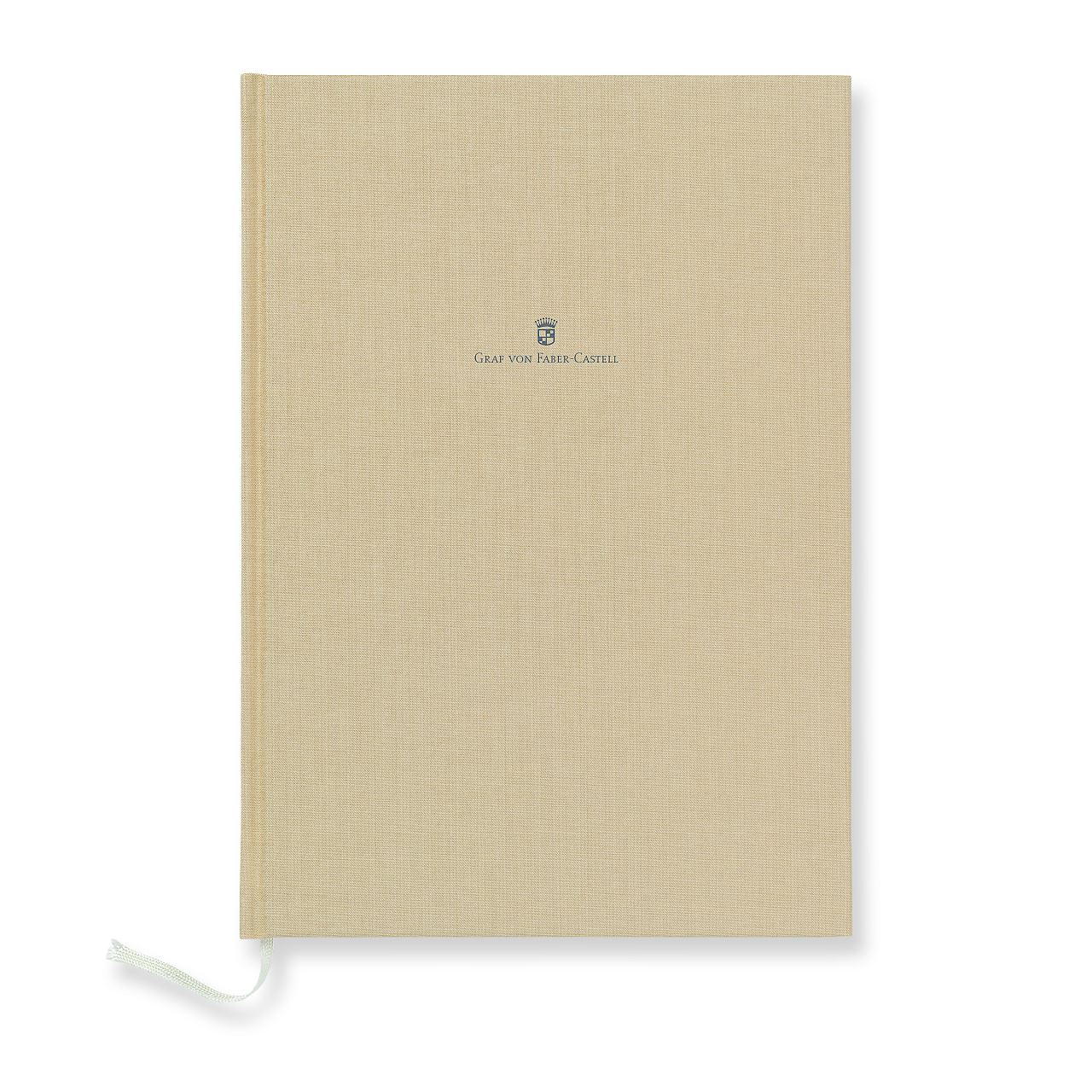 Graf-von-Faber-Castell - Caderno com capa de linho A4 Marrom dourado