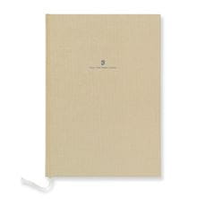 Graf-von-Faber-Castell - Caderno com capa de linho A4 Marrom dourado
