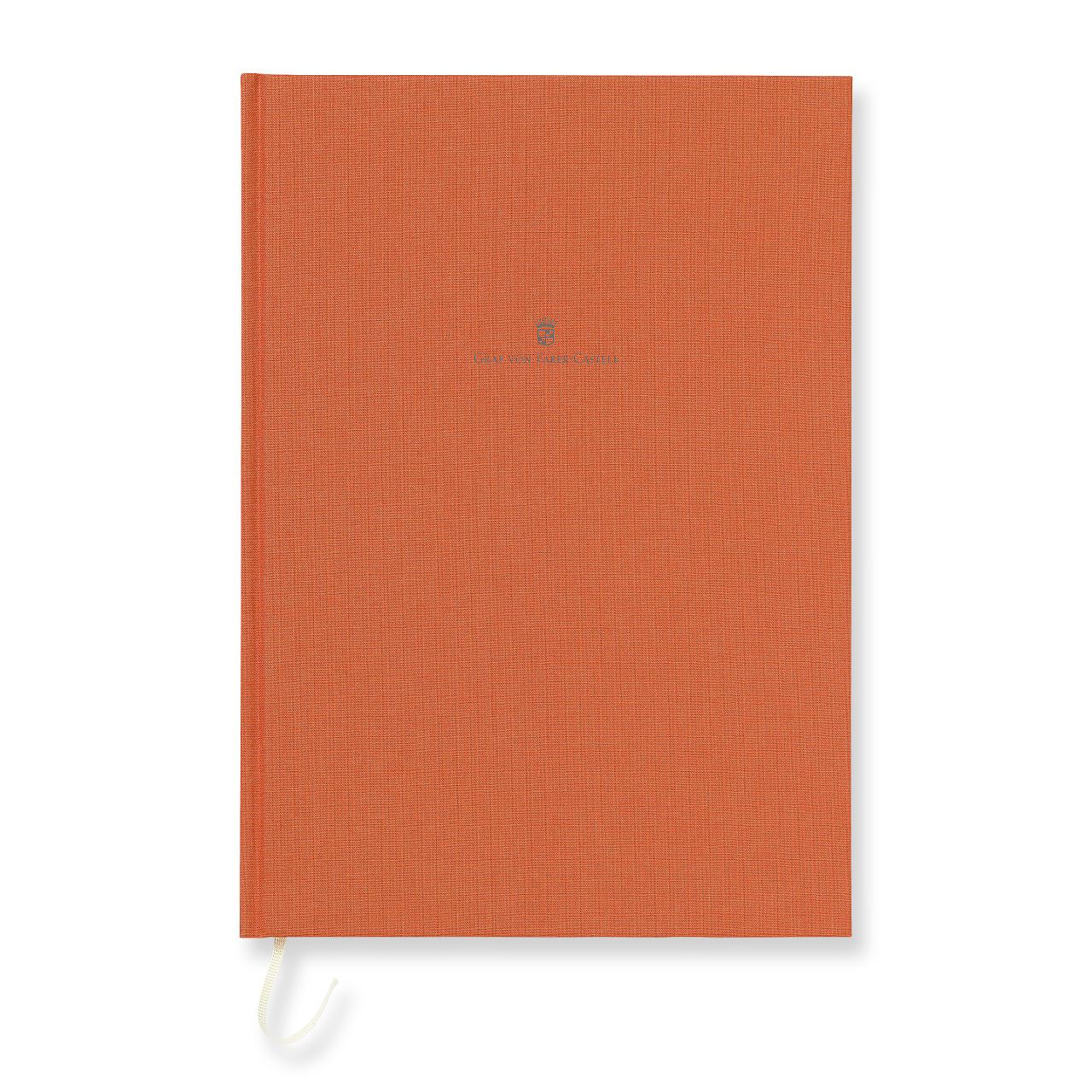 Graf-von-Faber-Castell - Caderno com capa de linho A4 Laranja Queimado