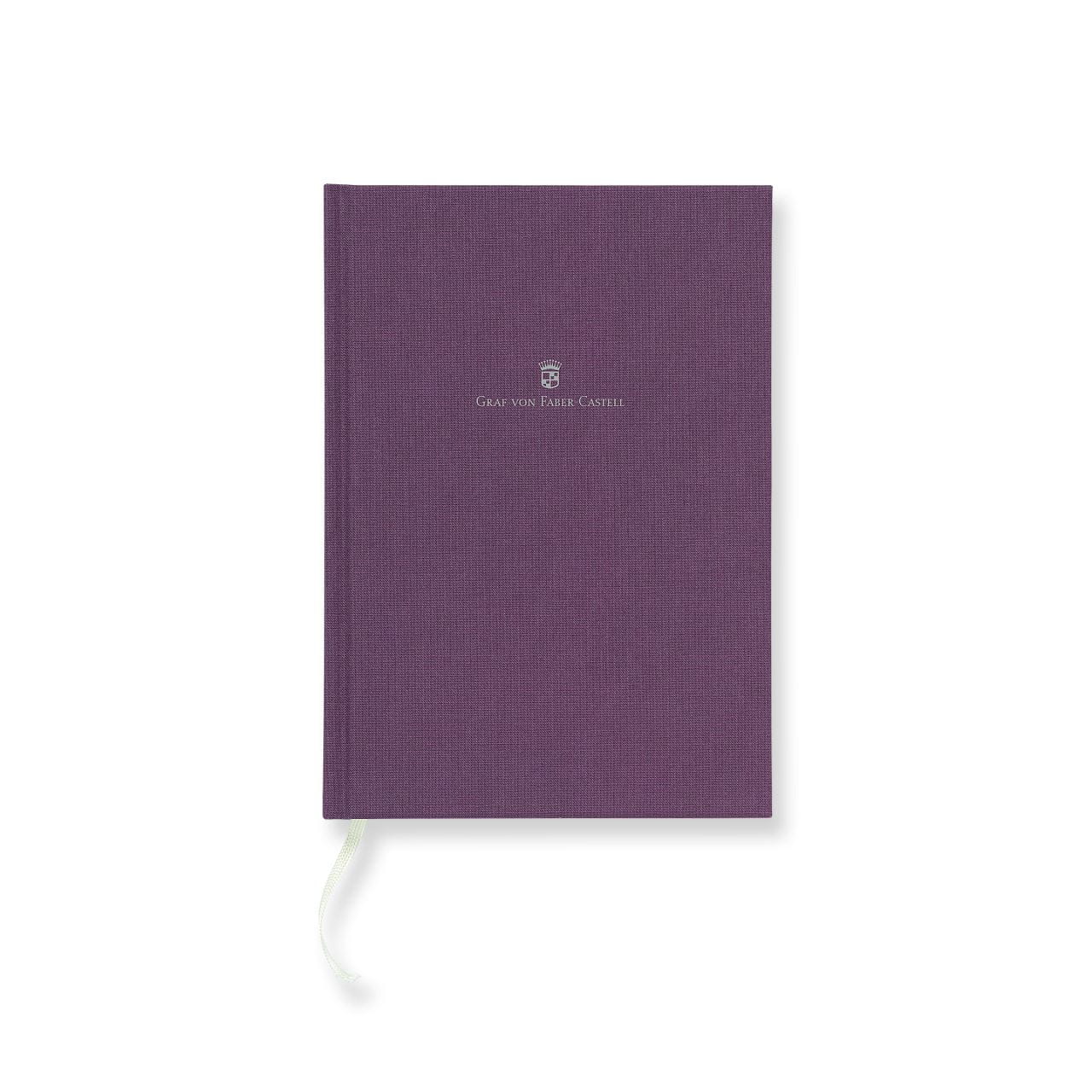 Graf-von-Faber-Castell - Caderno com capa de linho A5 Azul Violeta