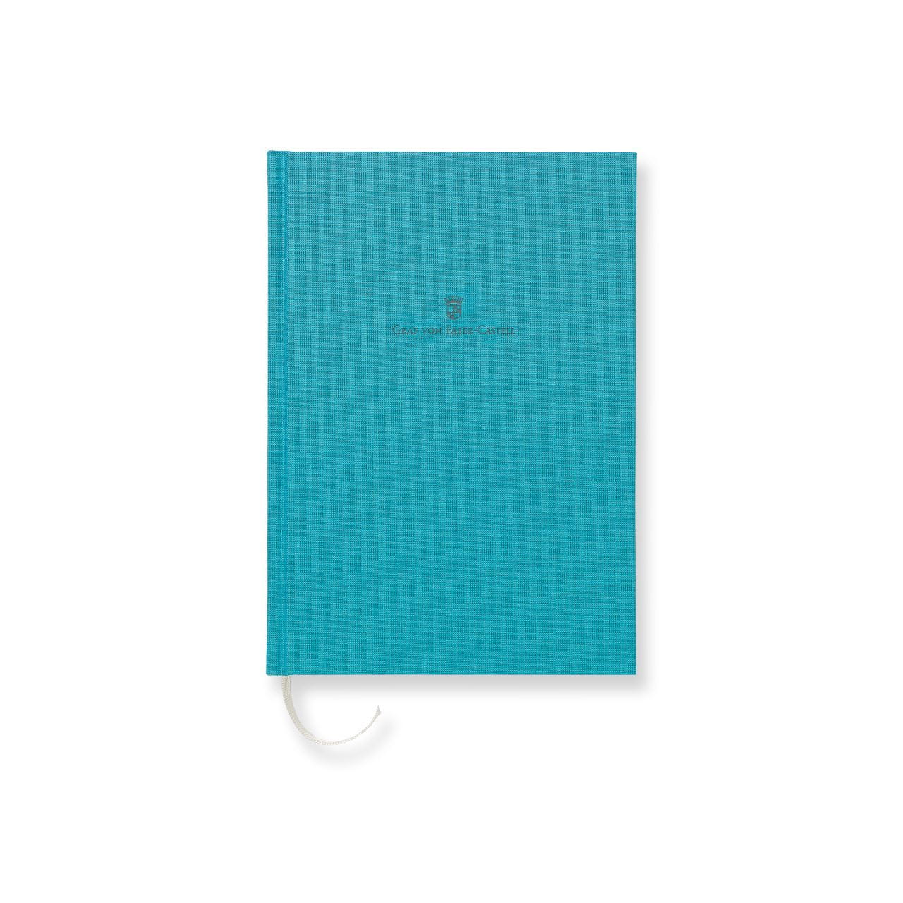 Graf-von-Faber-Castell - Caderno com capa de linho de tamanho A5 Turquesa