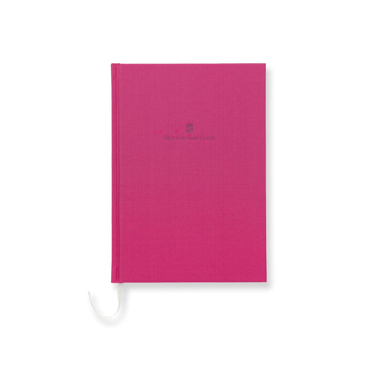 Graf-von-Faber-Castell - Caderno com capa de linho de tamanho A5 Pink