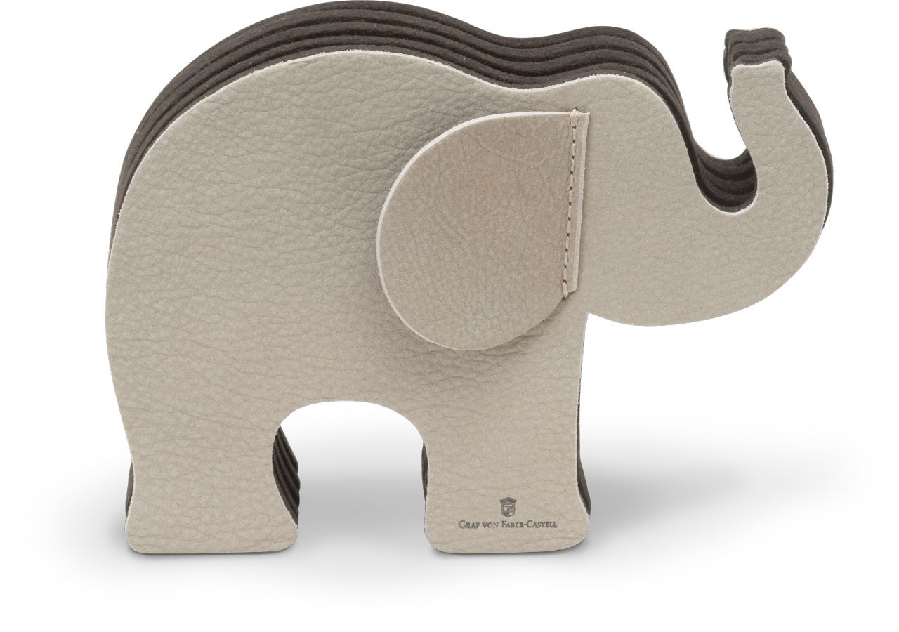 Graf-von-Faber-Castell - Porta-canetas Elefante médio, Nobuck